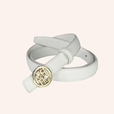 2024. gads. Stilīga vienkrāsaina ādas josta ar zelta sprādzi, vienkārša, daudzpusīga, regulējama jostasvieta sieviešu bikšu jostai