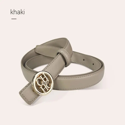 2024. gads. Stilīga vienkrāsaina ādas josta ar zelta sprādzi, vienkārša, daudzpusīga, regulējama jostasvieta sieviešu bikšu jostai