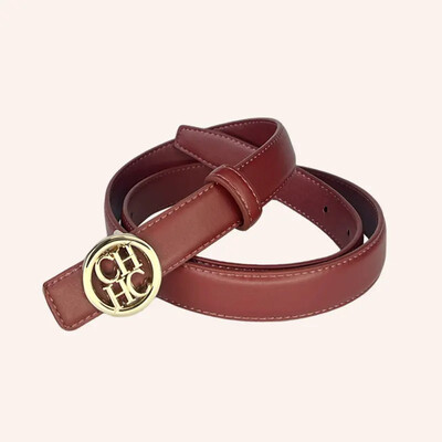 2024. gads. Stilīga vienkrāsaina ādas josta ar zelta sprādzi, vienkārša, daudzpusīga, regulējama jostasvieta sieviešu bikšu jostai