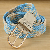 Jauna stila sieviešu elastīga pīta josta ikdienišķa sakausējuma pin sprādzes audekls studentu dekoratīvā bikšu josta sievietēm