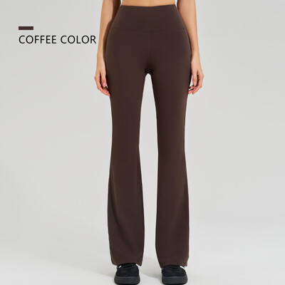 Панталони за йога с висока талия Високоеластично спортно горно облекло Двустранно заострени долни панталони Бързосъхнещи панталони за бягане Микро кльощаве