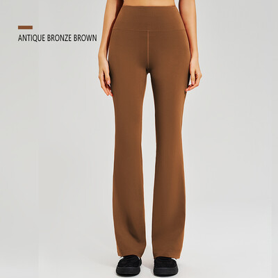 Панталони за йога с висока талия Високоеластично спортно горно облекло Двустранно заострени долни панталони Бързосъхнещи панталони за бягане Микро кльощаве