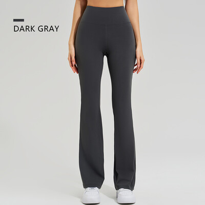 Панталони за йога с висока талия Високоеластично спортно горно облекло Двустранно заострени долни панталони Бързосъхнещи панталони за бягане Микро кльощаве