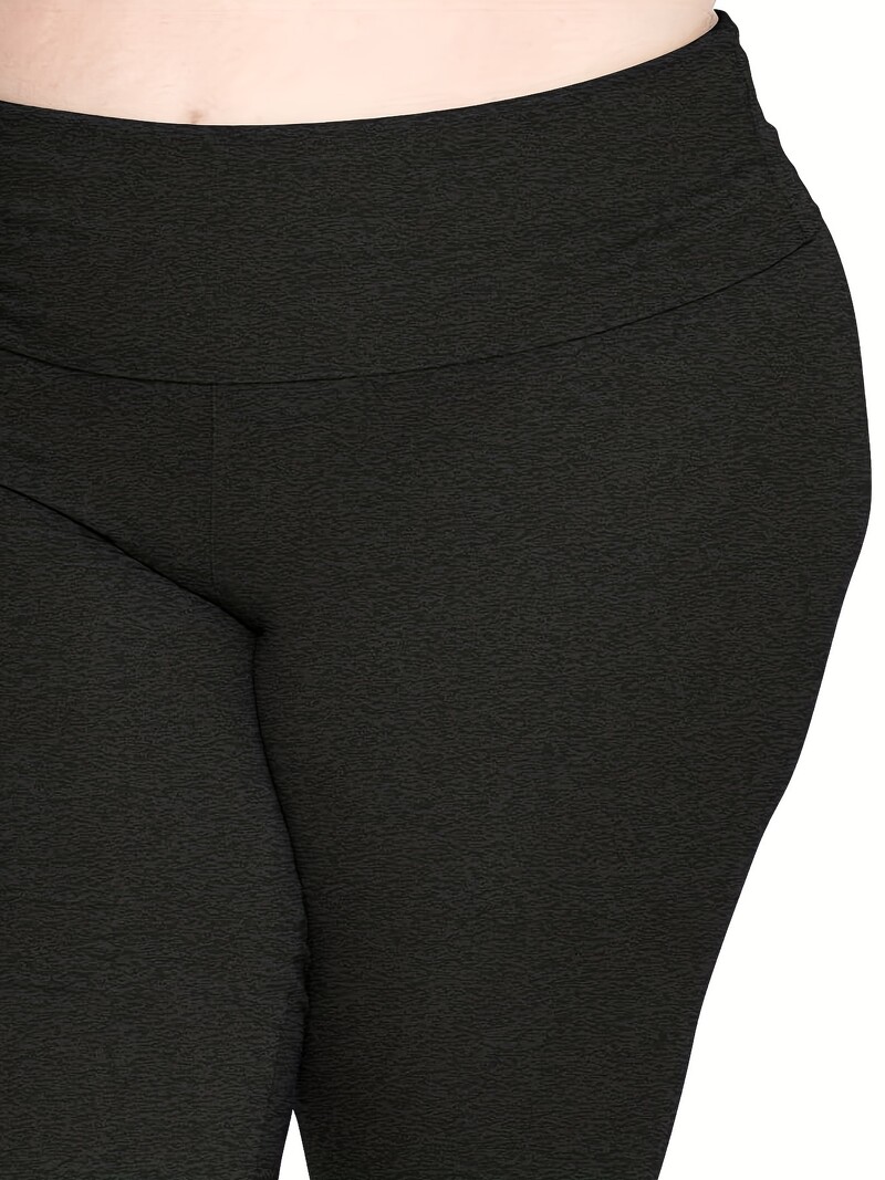 2024. gada vasaras jaunas sieviešu lielā izmēra trikotāžas auduma vienkrāsainas modes ikdienas stila taisnas bikses