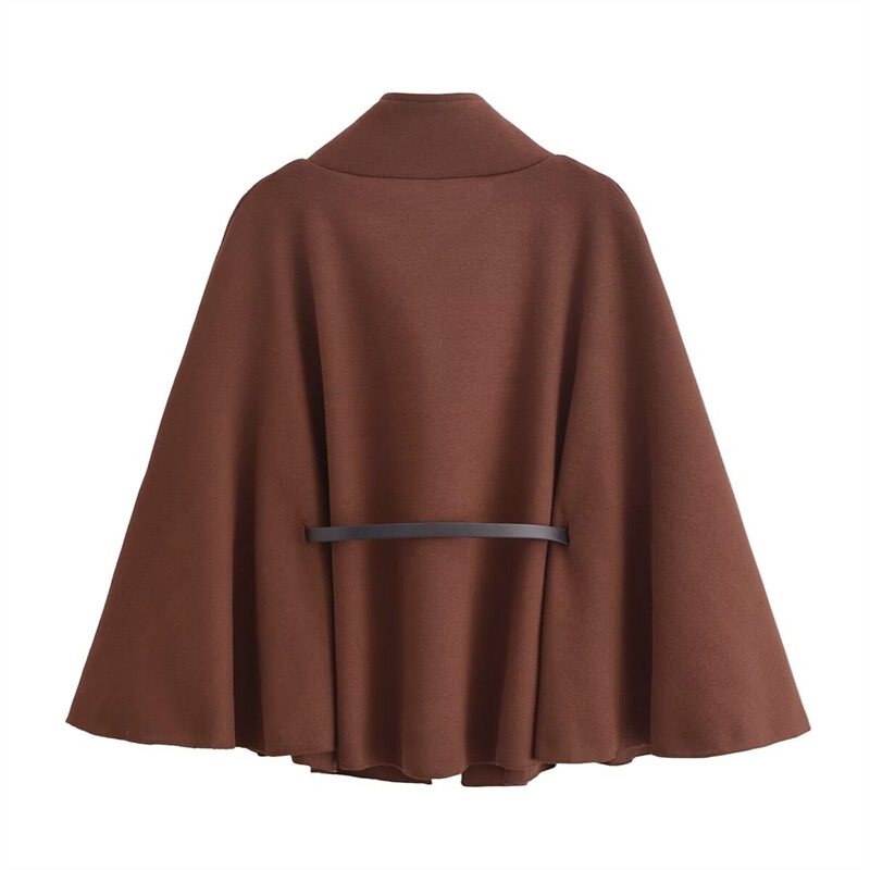 UNIZARA sieviešu daudzpusīgs ikdienas rudens un ziemas jauna stila sikspārņu piedurkņu jostas siksna ar jostas mēteli