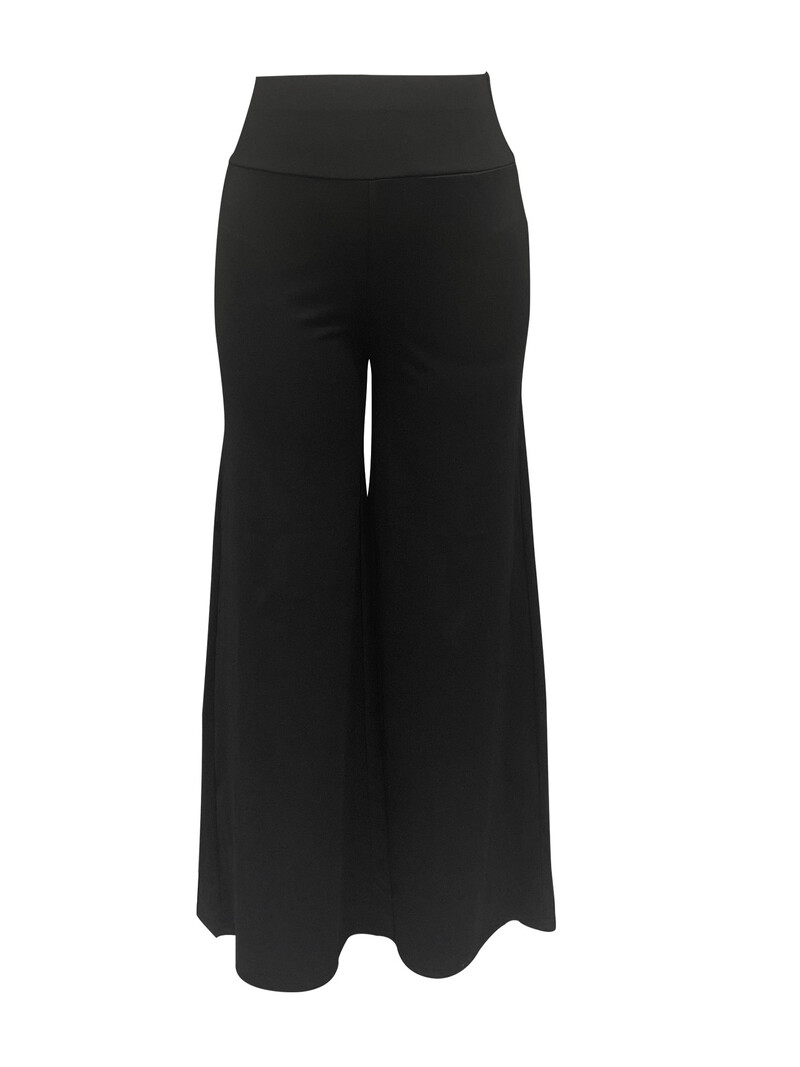 2024. gada jaunas ielas stila sieviešu lielizmēra modes stila vienkrāsainas bikses ar platām kājām deviņu punktu bikses