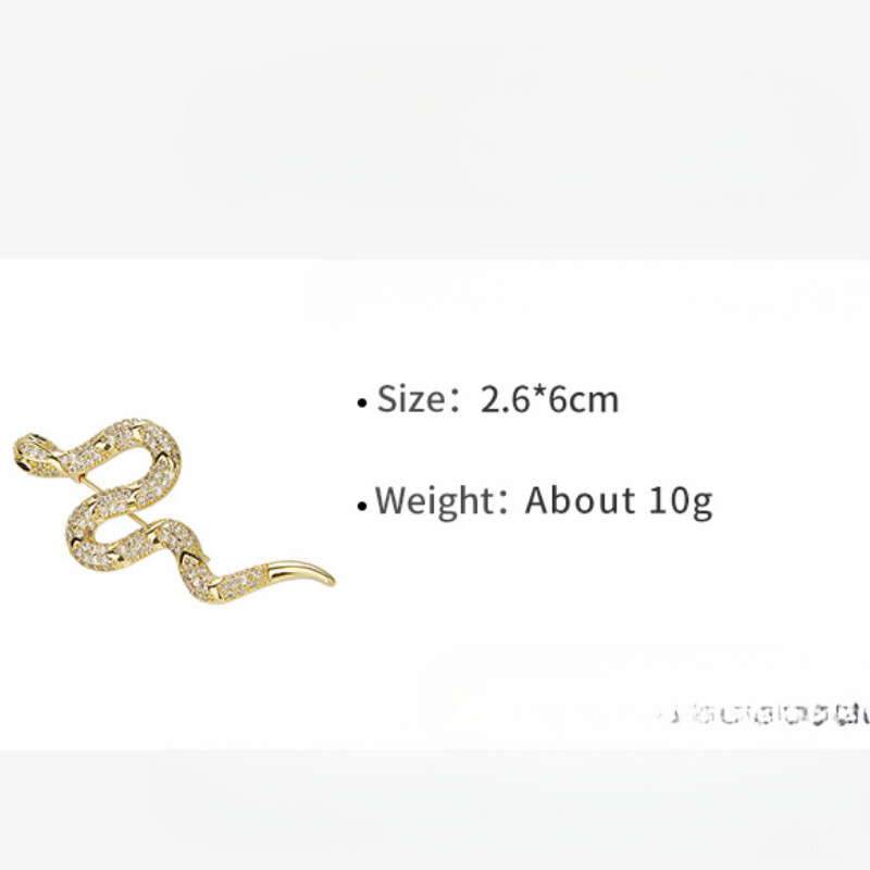 Модни бижута Сладък темперамент Метални брошки във формата на змия за жени Парти подаръци Деликатен дизайн Аксесоари Горещи продавани