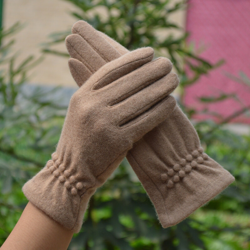 Villane kašmiir õhukesed vintage tuulekindlad puuteekraaniga kindad naistele talvised sõrmkäesoojad kinnas naistele vabaaja hulgimüük