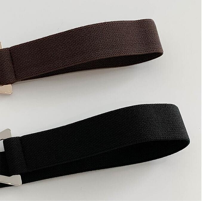 Plašs trīsstūris sudraba zelta sprādze, elastīgas jostas sievietēm, elastīga jostasvieta, sieviešu cummerband mīksta bieza, vienkārša sieviešu kleitas josta