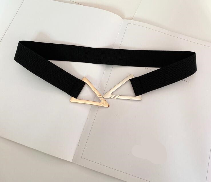 Plašs trīsstūris sudraba zelta sprādze, elastīgas jostas sievietēm, elastīga jostasvieta, sieviešu cummerband mīksta bieza, vienkārša sieviešu kleitas josta