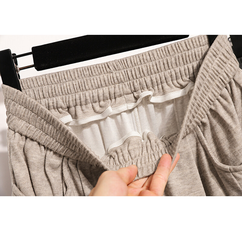 Nove 2024. Jesen Zima Hlače veće veličine Ženske hlače s elastičnim džepovima u struku Široke bež sive ili crne sportske ležerne hlače Ženske