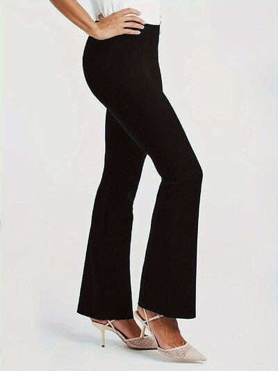 Moda za proljeće i jesen 2024., nova poslovna svečana odjeća veće veličine za žene s jednobojnim ravnim hlačama devetominutnim hlačama