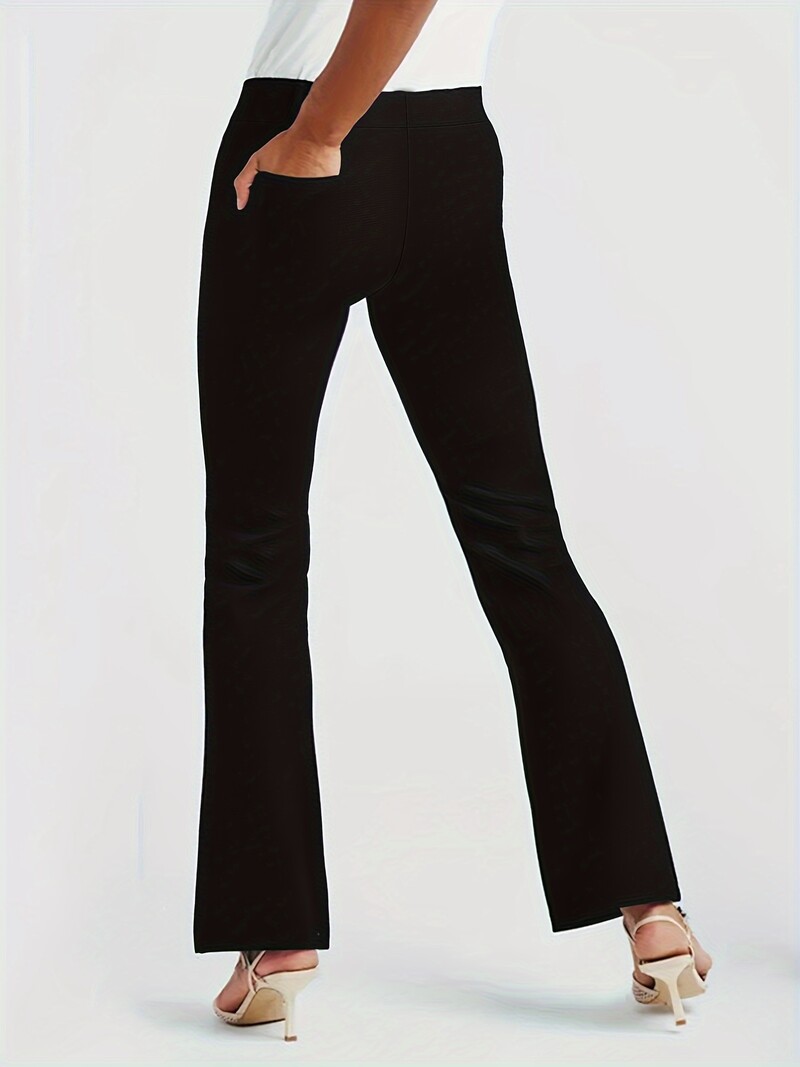 Moda za proljeće i jesen 2024., nova poslovna svečana odjeća veće veličine za žene s jednobojnim ravnim hlačama devetominutnim hlačama