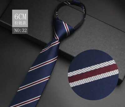 Vyriški oficialūs verslo vestuvių jaunikio marškiniai Kakla kaklaraištis Studentas juodas pilkas 6 cm mazgas Nemokamas užtrauktukas Tinginio asmens kaklaraiščiai Drabužių priedai