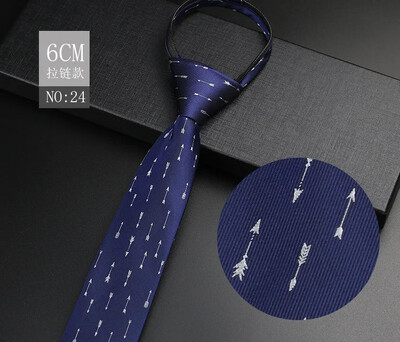 Vyriški oficialūs verslo vestuvių jaunikio marškiniai Kakla kaklaraištis Studentas juodas pilkas 6 cm mazgas Nemokamas užtrauktukas Tinginio asmens kaklaraiščiai Drabužių priedai