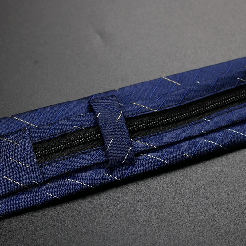 Ανδρικό επίσημο επαγγελματικό πουκάμισο για γαμπρός γαμπρός Γραβάτα στο λαιμό Φοιτητικό μαύρο γκρι κόμπο 6 εκ. Δωρεάν φερμουάρ Lazy Person Ties Αξεσουάρ ρούχων