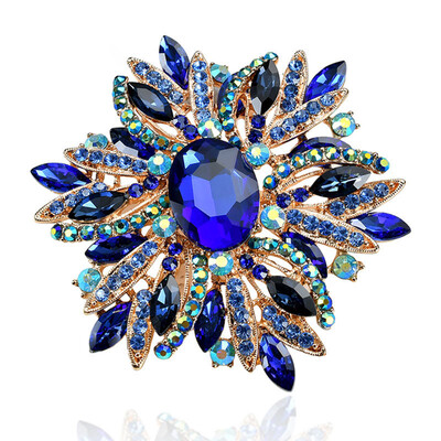 Eiropas un Amerikas sakta, moderna stila sakausējums, metāla pērle, kalnu strasts, zieds, eļļa, sakta, sieviešu korsāža