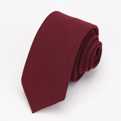 Vīriešu kaklasaite kokvilnas melna cieta kaklasaite šaura apkakle, tievas kaklasaites kāzu biznesa Casaual ballīšu uzvalks krekls dāvana vīriešiem aksesuārs