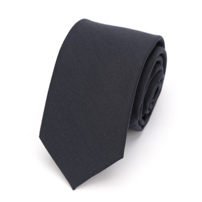 Vīriešu kaklasaite kokvilnas melna cieta kaklasaite šaura apkakle, tievas kaklasaites kāzu biznesa Casaual ballīšu uzvalks krekls dāvana vīriešiem aksesuārs