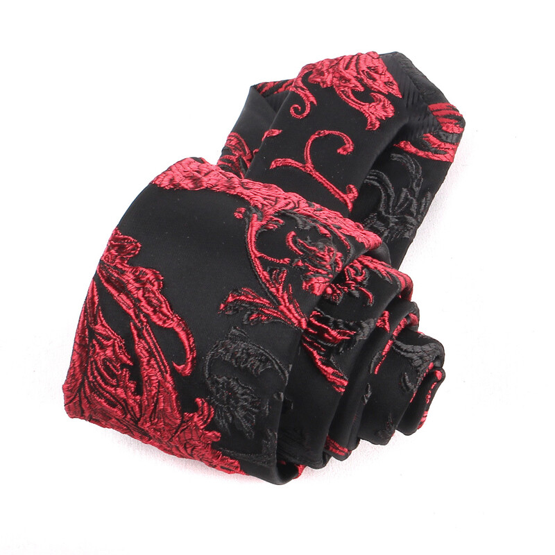 Eleganta, ziedu raksta kaklasaite, austa vīriešu kaklasaite ikdienas biznesa ballītēm kāzu līgavaiņiem