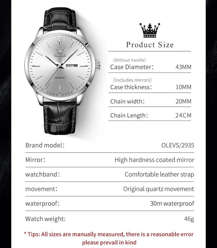 OLEVS 2935 Dual Calendar Kvarca Kleita Pulkstenis Vīriešiem Vienkāršs Oriģināls Ādas Vīriešu Pulksteņi Ūdensizturīgs Gaismas Biznesa Rokas Pulkstenis