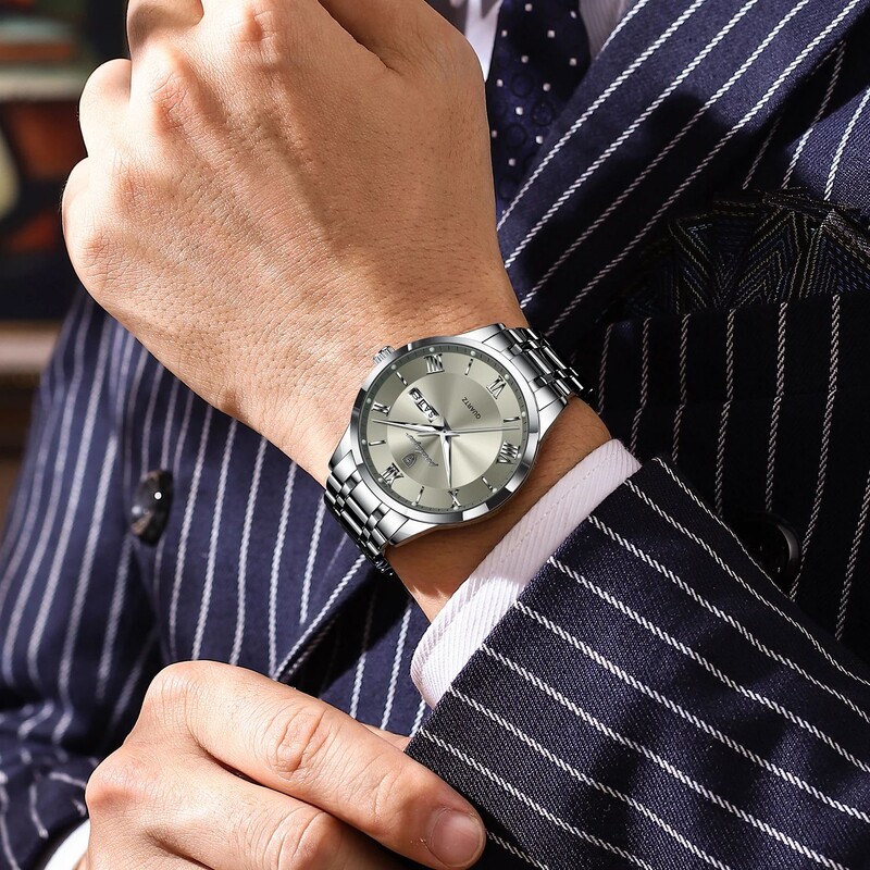 POEDAGAR Luksusa Modes Vīriešu Pulkstenis Ūdensizturīgs Gaismas Nedēļa Datums Sporta Vīriešu Rokas pulkstenis Nerūsējošā tērauda Vīriešu Kvarca Pulksteņi Reloj