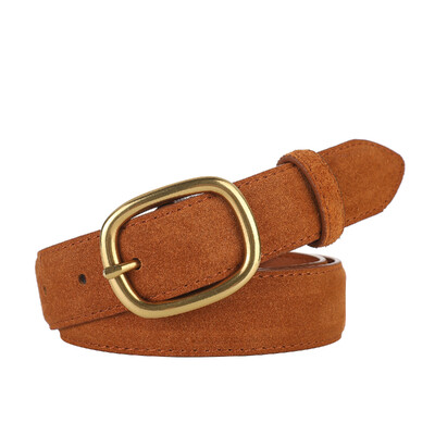 Modni ženski remeni od antilopa, kravlje kože, prava koža, široki remen od 2,8 cm, metalna kopča, ženski pojas, usklađena haljina, traperice, uski remen