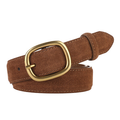 Modni ženski remeni od antilopa, kravlje kože, prava koža, široki remen od 2,8 cm, metalna kopča, ženski pojas, usklađena haljina, traperice, uski remen