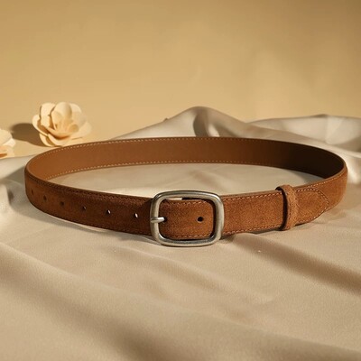 Modni ženski remeni od antilopa, kravlje kože, prava koža, široki remen od 2,8 cm, metalna kopča, ženski pojas, usklađena haljina, traperice, uski remen