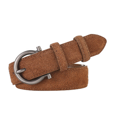 Modni ženski remeni od antilopa, kravlje kože, prava koža, široki remen od 2,8 cm, metalna kopča, ženski pojas, usklađena haljina, traperice, uski remen