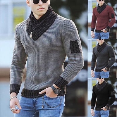 Kampsun Turtleneck Meeste Talvine Mood Vintage Stiilis Kampsun Meestele Slim Fit Soojad Pulloverid Kootud Villased Kampsunid Paksud top Mehed