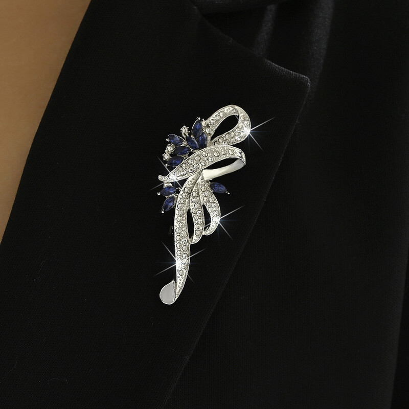 1 gab Sieviešu modes moderns piespraudes piespraudes rotaslietas lādes ziedu aksesuāri, kas piemēroti randiņiem, ballītēm, dāvanām festivālā