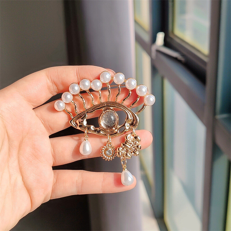 Velna acs kulonu rokassprādze, augstas klases sieviešu pārspīlēta acu rokassprādze, unikāls dizains, piespraudes piederumi