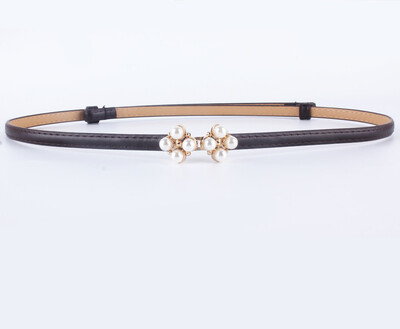 Jauns Adjust PU ādas pērļu Cummerbunds kleitas jostas, plānas sieviešu svārki jostasvietas, zelta sakausējums, sprādzes siksnas, jostas Pasek Damski