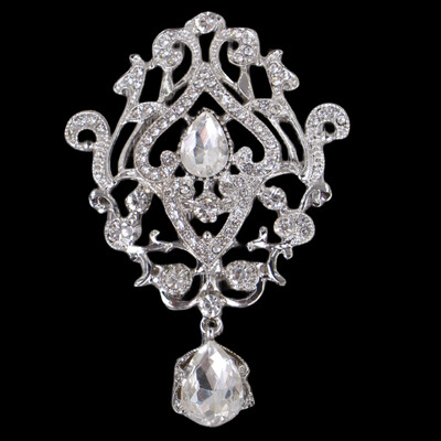 DIEZI Vintage zlatno srebrna boja svadbeni broš Kristalni nakit Ženski broševi Broš igle za šal s kamenčićima Buket za vjenčanje