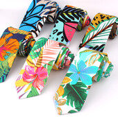 Jaunas puķainas kaklasaites vīriešiem sievietēm ikdienas kokvilnas kaklasaites uzvalki šauri kaklasaite kāzām biznesa slaidas vīriešu kaklasaites Gravata dāvanas