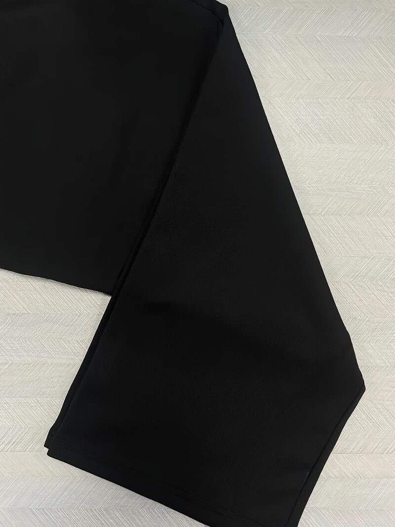 2024 Jaunas rudens un ziemas sieviešu plus izmēra bikses ar elastīgu audumu, vienkrāsains un retro britu stilā.