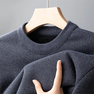 Jauns vīriešu ikdienas pulovers modes džemperis rudens un ziemas siltais tops