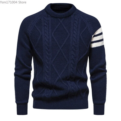 Pavasara rudens jauns vīriešu džemperis Augstas kvalitātes apaļš kakla svīsts ikdienas japāņu trikotāžas džemperis vīriešu modes Harajuku džemperi 3XL