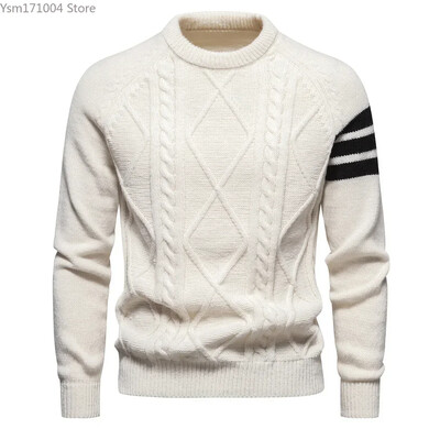 Pavasara rudens jauns vīriešu džemperis Augstas kvalitātes apaļš kakla svīsts ikdienas japāņu trikotāžas džemperis vīriešu modes Harajuku džemperi 3XL