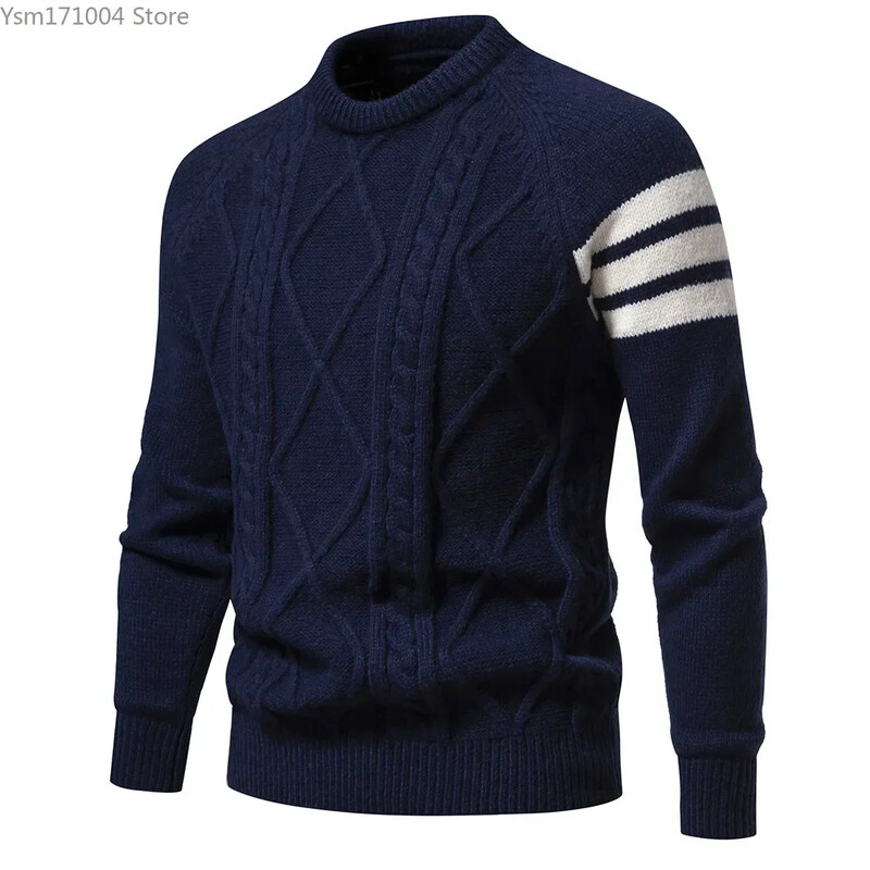 Pavasara rudens jauns vīriešu džemperis Augstas kvalitātes apaļš kakla svīsts ikdienas japāņu trikotāžas džemperis vīriešu modes Harajuku džemperi 3XL