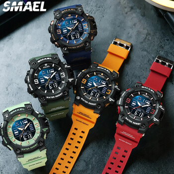 SMAEL Sports αδιάβροχο ηλεκτρονικό ρολόι Student Watch 8049 Ανδρικό ρολόι πολλαπλών λειτουργιών