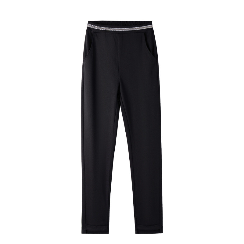 ženske hlače veće veličine kapri tajice za vježbanje za žene s džepovima crne trenirke hlače visokog struka radne hlače