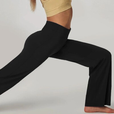 Primăvară și toamnă 2024, mărime nouă plus, stil elegant la modă, tricotat, elasticitate medie, culoare uni, pantaloni