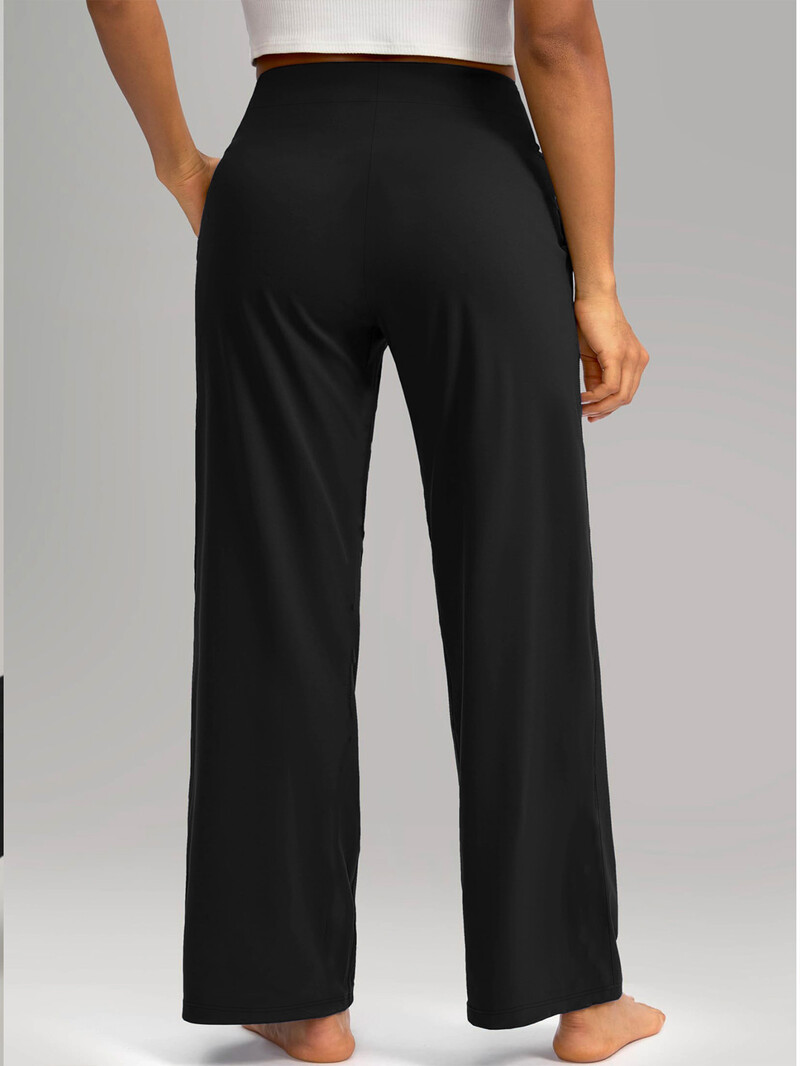 Primăvară și toamnă 2024, mărime nouă plus, stil elegant la modă, tricotat, elasticitate medie, culoare uni, pantaloni