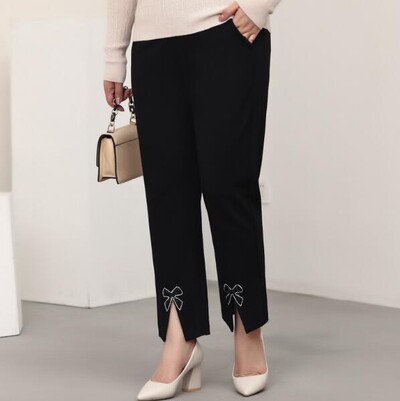 női molett nadrág edzés capri leggings nőknek zsebes fekete melegítőnadrág magas derekú ruha nadrág munka nadrág