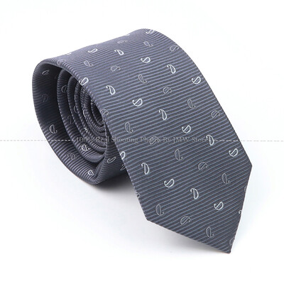 Jauna dizaina Punktu kāzu vīriešu kaklasaite Pelēka zila svītraina Paisley ziedu kaklasaite vīriešiem biznesa dropshipping līgavaiņa apkakles aksesuāri dāvana