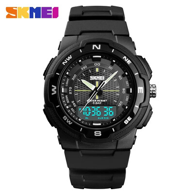 SKMEI Sports Digtal karóra férfiaknak elektronikus katonai kvarc ébresztőóra vízálló férfi karórák 1370 Reloj Hombre 1454