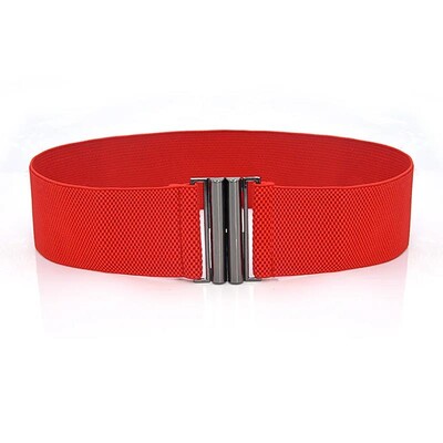 platums 6cm elastīga josta vienkrāsains korsetes josta metāla sprādzes dāmu modes cummerbands, elastīga siksniņa jostasvieta sieviešu vidukļa josta