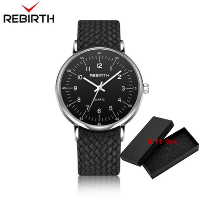 Fashion Rebirth Мъжки часовници Ежедневни мъжки топ маркови луксозни часовници с кварцова найлонова каишка Спортни мъжки часовници Мъжки ръчни часовници Нови